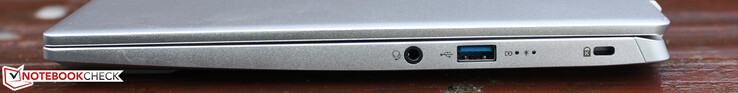 组合音频插孔，USB-A 3.1 Gen. 2，Kensington锁