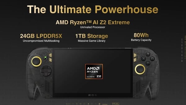 ROG Ally X20 拥有 24GB 内存和 1TB 存储空间。