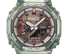 卡西欧 GA-2100CC-3A 表盘特写。