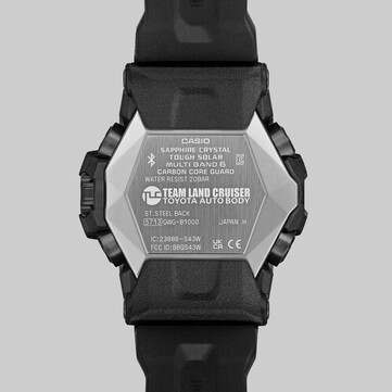 G-Shock GWG-B1000TLC-1 表壳背面(图片来源:卡西欧)
