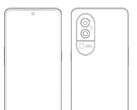 一张 "Reno10 Pro Plus "示意图。(来源：数字聊天站通过微博)