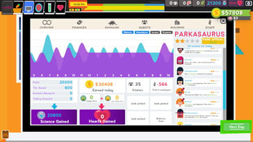 图为：《Parkasaurus》的游戏截图。