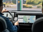 运行谷歌地图的 Rivian 电动汽车。(图片来源：Rivian）