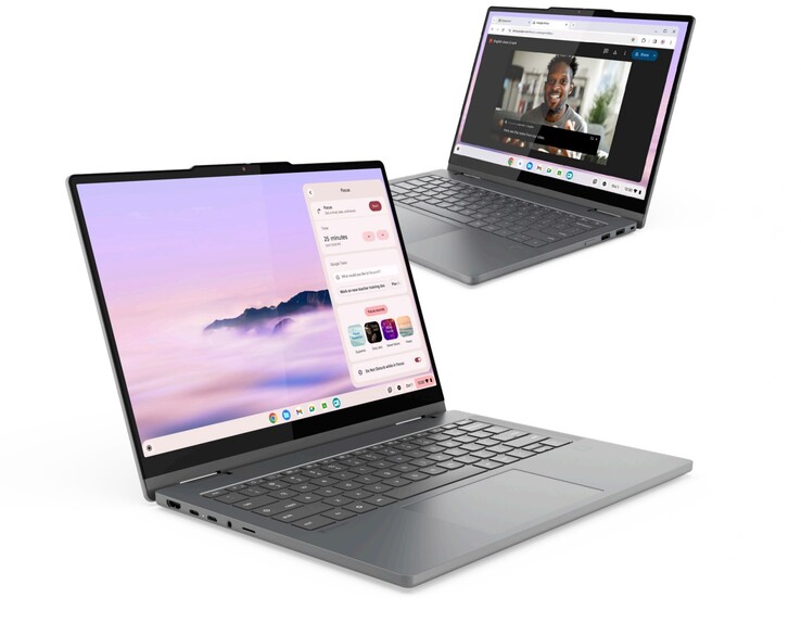 联想Chromebook Plus 2 合 1 最高可配备英特尔酷睿 7 处理器。(图片来源：联想）