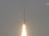 NISAR 运载火箭从卫星达万航天中心升空（图片来源：印度空间研究组织）