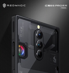 RedMagic 8S Pro在其透明的表面上有一个可选的RGB风扇。(图片来源：努比亚)