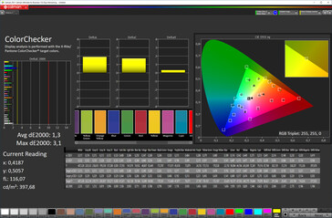 色彩表现（配置文件：Mild，目标色彩空间：sRGB）。