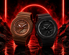 卡西欧 G-Shock GMA-P2110B-1A 和 G-Shock GMA-P2110B-5A(从右到左)