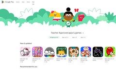 Google Play 的儿童版块(图片来源:Own)