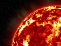 艺术家绘制的太阳系中的太阳插图。(图片来源：josephwoodall2 - Pixabay)