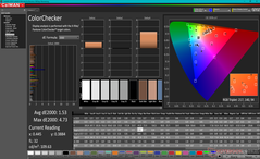 校准后的ColorChecker