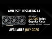 AMD 针对 RX 7000 系列图形处理器发布的 FSR 4.1 INT8 公告截屏