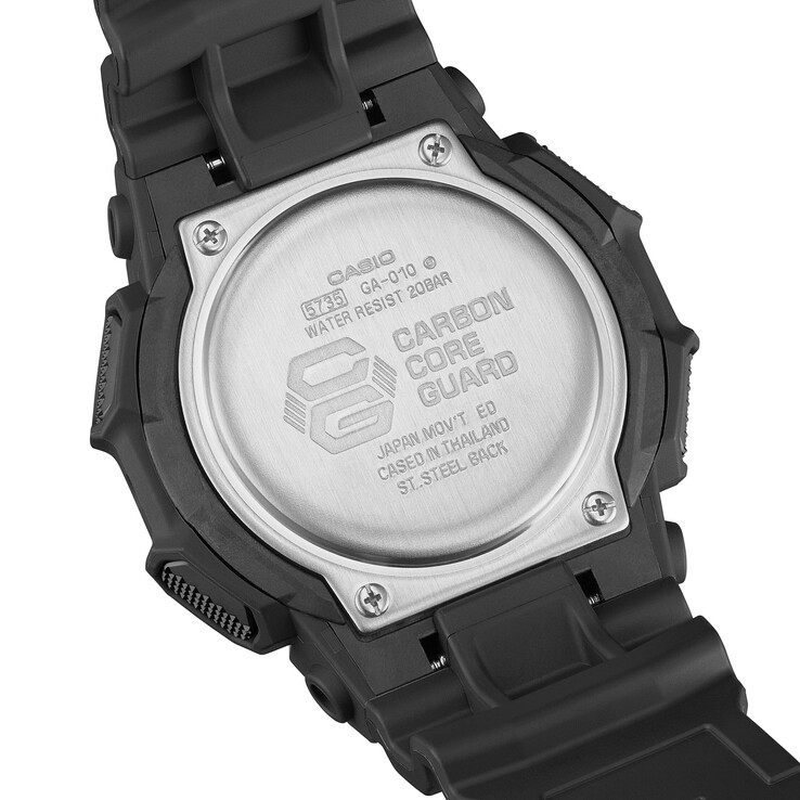 卡西欧 G-Shock GA-B010 很可能还将采用碳核心护板结构。(图片来源：卡西欧）