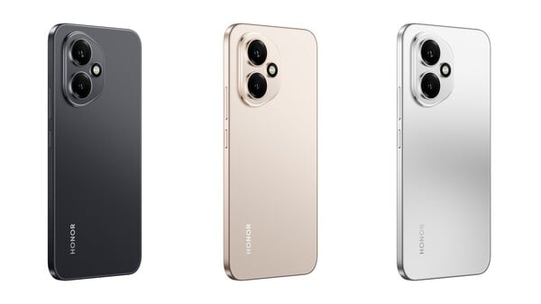 Honor 400 有黑色、金色和银色三种颜色可供选择。(图片来源：Honor)