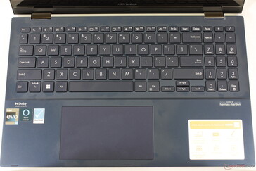 键盘布局与老款Zenbook Flip 15 UX563FD保持一致