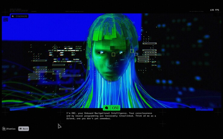 ONI 是马拉松的机载导航智能系统，它以冷酷、合成的视觉风格介绍了 Bungie 的萃取射击游戏，并立即为游戏定下了基调。