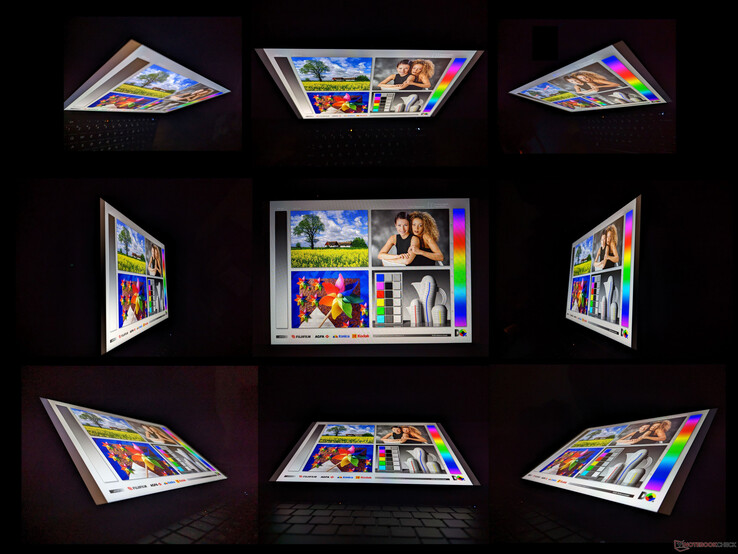 宽广的IPS视角，适用于平板电脑和纵向模式。只有从极端角度观看时，颜色和对比度才会发生变化