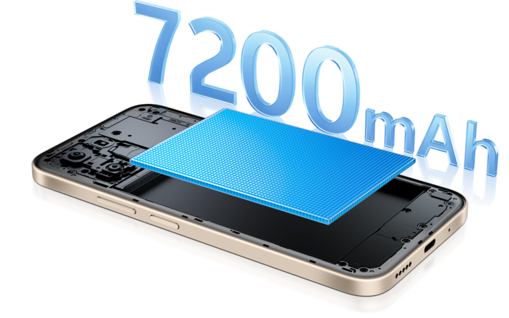 vivo T5 4G 配备 7,200 毫安时电池