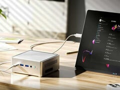 Minisforum NAB3R 在发布时只有银色外观。(图片来源：Minisforum）