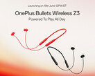 OnePlus Bullets Wireless Z3（如图）将作为 2022 年 OnePlus Bullets Wireless Z2 的继任者推出。(图片来源：OnePlus）