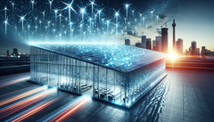 SARC 涂层无需电力即可冷却建筑物,并可根据阳光强度自动调节。(图片来源:DallE 3 / AI)