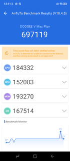 安兔兔 10 性能测试（图片来源：截图 - Sergey Tarasov - Notebookcheck）