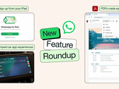 WhatsApp的最新改进包括支持iPad注册、增强的PDF支持以及音乐分享功能。 