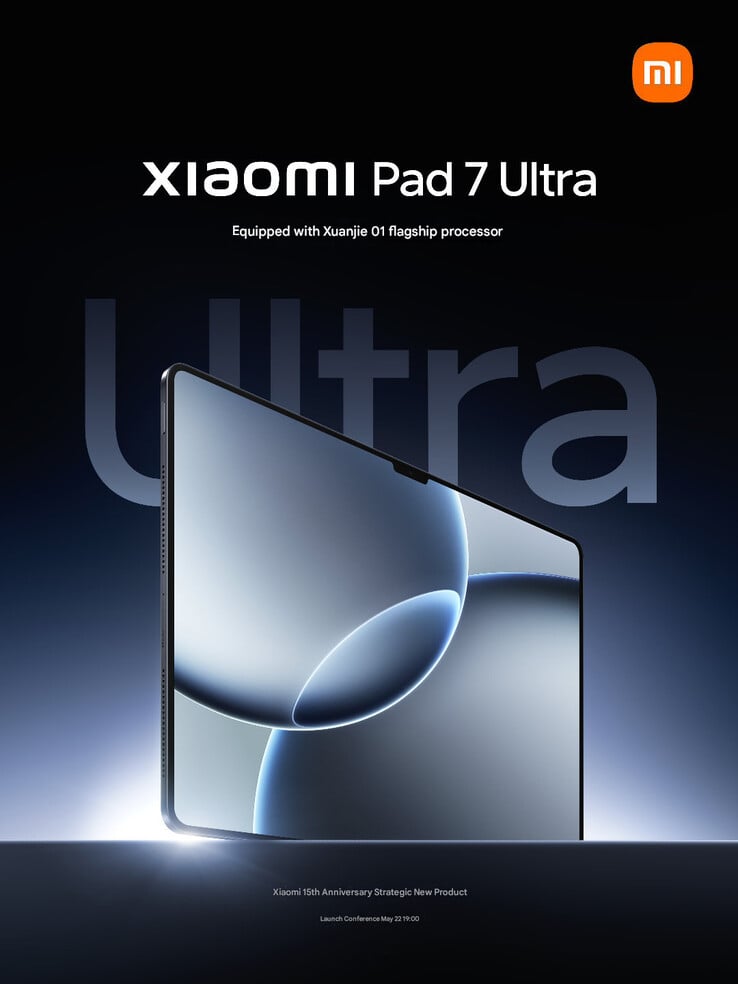 小米 Pad 7 Ultra 的最新预告图（图片来源：小米 - 机器翻译）