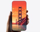 一张来自 2023 年的效果图，展示了一款无边框 iPhone，看起来就像一块玻璃。(图片来源：Ice Universe on X）