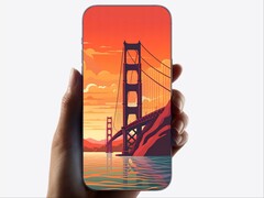 一张来自 2023 年的效果图，展示了一款无边框 iPhone，看起来就像一块玻璃。(图片来源：Ice Universe on X）