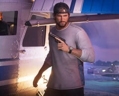 《GTA 6》主角杰森手持手枪。