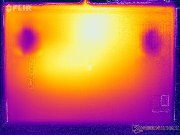 应力测试表面温度（底部）