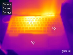 应力测试表面温度（顶部）