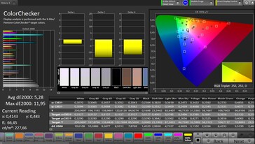 色彩保真度（自动对比度、色彩：暖色、目标色彩空间：sRGB）