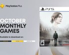 图为 PlayStation Plus 10 月份免费游戏横幅（图片来源：索尼 PlayStation、Konami，有编辑）。