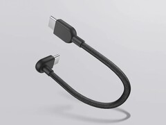 小米 3A 编织 USB-C 至 USB-C 连接线(10 厘米)(如图)将在全球发布。(图片来源:小米)