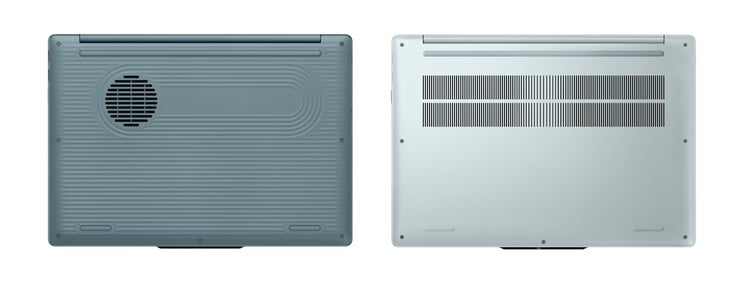 从左到右分别是采用塑料和铝制底板的 IdeaPad Vibe 15。