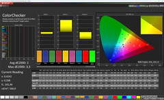 ColorChecker （色彩模式：柔和，色温：正常，目标色彩空间：sRGB）