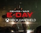 《战争机器:E-Day》横幅上的Xbox掌机标志