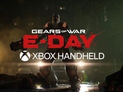 《战争机器:E-Day》横幅上的Xbox掌机标志