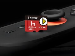 Switch 2 上的 Lexar 1TB microSD Express 卡(图片来源:Lexar,有编辑)