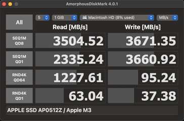 配备Apple M3 和 512 GB SSD 的 MacBook Air