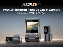 VIOFO A329S 3CH 行车摄像头可拍摄高达 4K/60 fps 的画面（图片来源：VIOFO）
