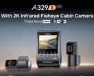 VIOFO A329S 3CH 行车摄像头可拍摄高达 4K/60 fps 的画面（图片来源：VIOFO）