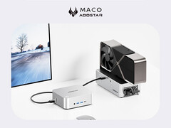 MACO 在中国的起价约为 278 美元。图：配备 eGPU 的迷你 PC。(图片来源：Aoostar - 已编辑）