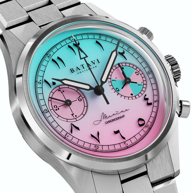 巴塔维 Marina Chronograaf 系列搭载海鸥 ST1901 手动上链计时机芯（图片来源：巴塔维）