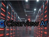 图片来源：人工智能生成，徽标来自 Clearview.ai