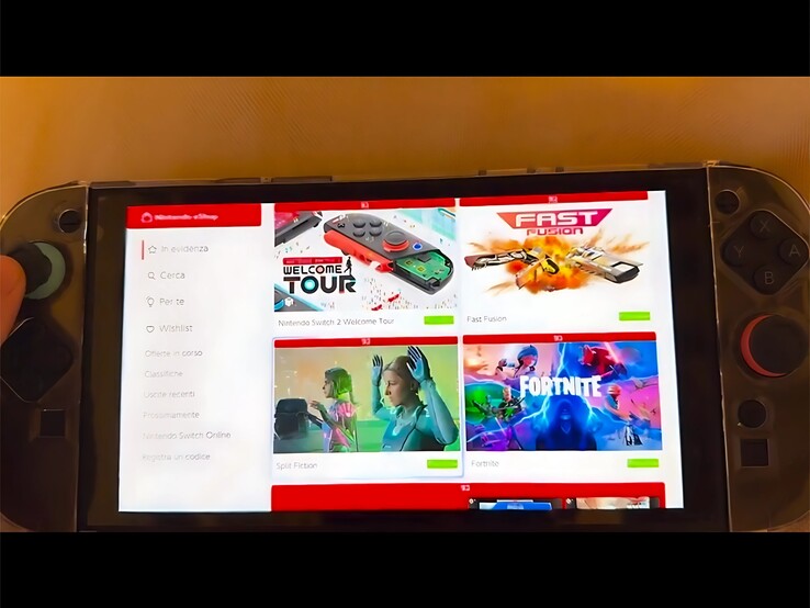任天堂 Switch 2 eShop 性能（图片来源：截图，Switch 2 subreddit）