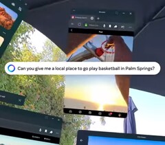 小安东尼-汉密尔顿在 Quest 上试用 Meta 人工智能(图片来源:Meta)