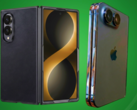 泄露的Galaxy Z Fold 8 宽保护套(左)与泄露的 iPhone Ultra 设计模型(右)。
